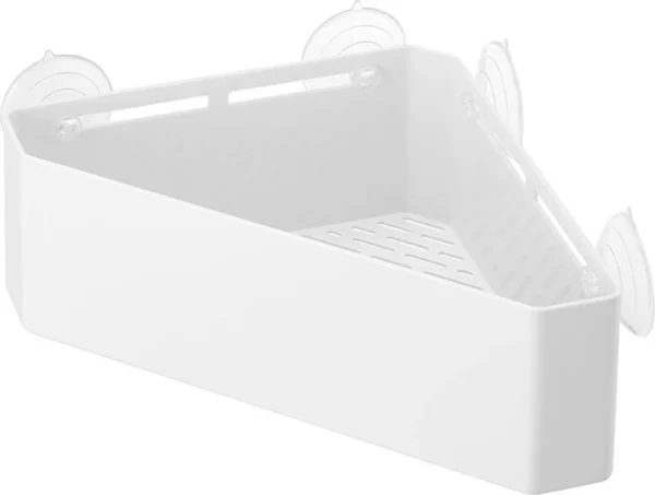 P-87213239811670-20260405174427.webp Unyqoos® Minimalistische hoekplank voor badkameropslag met zuignappen