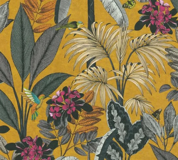 P-87213239817163-20260405114622.webp Unyqoos® Stijlvol vliesbehang met jungle motief voor diverse woonruimtes