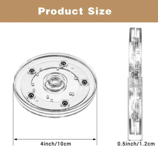 Unyqoos® Compact en veelzijdig acryl draaiplateau voor keuken en decoratie