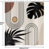 Unyqoos® Elegant en Modern Douchegordijn met Boho-Design, Abstracte Patronen en Waterdichte Functie, Inclusief Haken