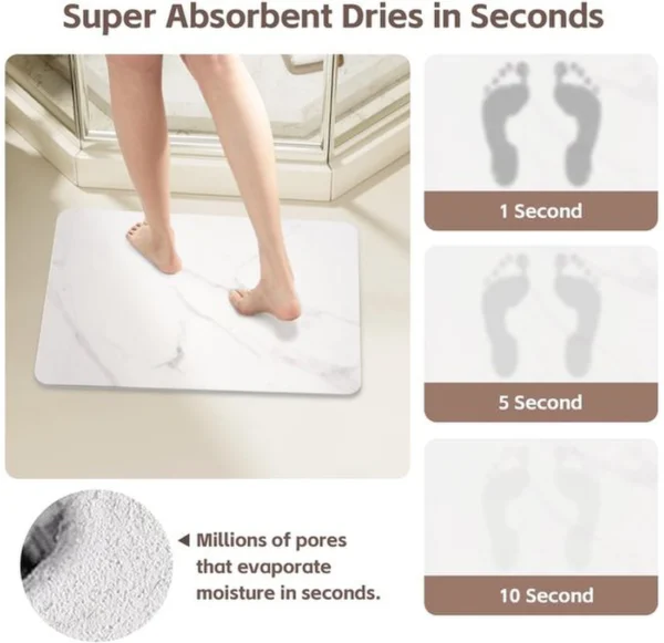 Unyqoos® Antislip en Sneldrogende Kiezelsteen Badmat voor Diverse Toepassingen