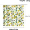 Unyqoos® Retro Geel Douchegordijn met Bloemenpatroon voor Badkamerdecoratie