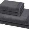 P-87213239918520-20260405182049.webp Unyqoos® Luxe set van handdoeken en douchehanddoeken in elegant donkergrijs