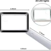 Unyqoos® Oplaadbaar LED-vergrootglas met 4x vergroting voor eenvoudig lezen