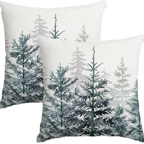 P-87213239982950-20260406113010.webp Unyqoos® Set van 2 decoratieve kussenhoezen met kerstmotief voor winterse sfeer