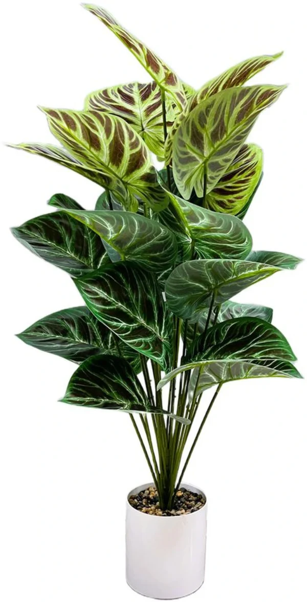 Unyqoos® Realistische kunstplant van 85 cm met pot voor interieurdecoratie