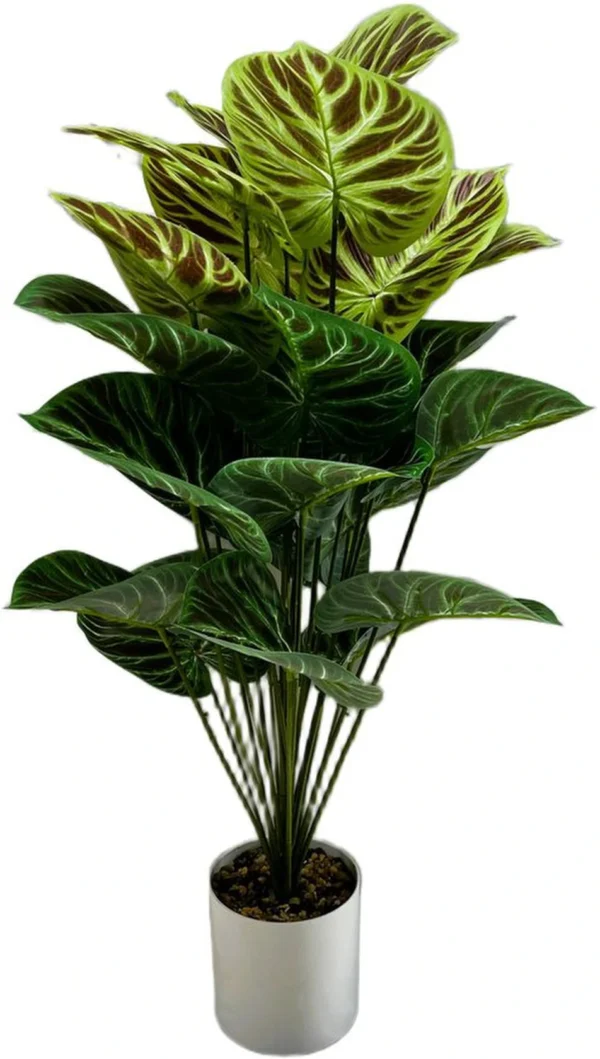 Unyqoos® Realistische kunstplant van 85 cm met pot voor interieurdecoratie