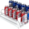 Unyqoos® Ruimtebesparende drankorganizer voor koelkast met automatische toevoer
