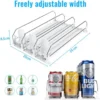 Unyqoos® Ruimtebesparende drankorganizer voor koelkast met automatische toevoer