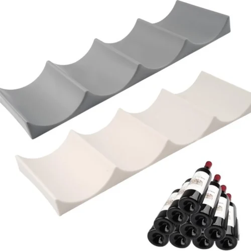P-87213580708050-20260406100732.webp Unyqoos® Stapelbare antislip flessenhouders voor koelkast en keukenopslag, set van 2