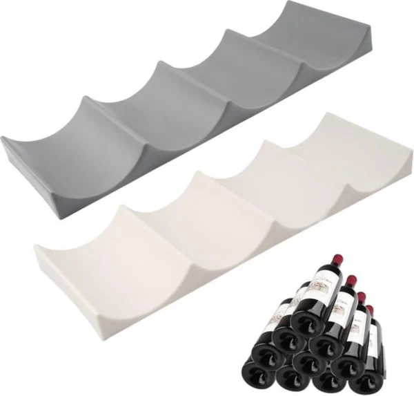 P-87213580708050-20260406100732.webp Unyqoos® Stapelbare antislip flessenhouders voor koelkast en keukenopslag, set van 2