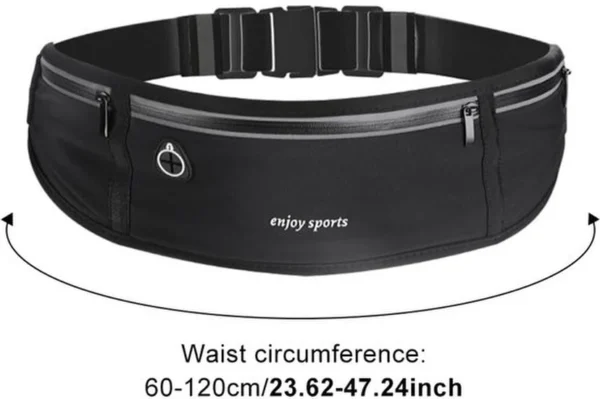 Unyqoos® Waterdichte hardloopgordel met reflectie en verstelbare tailleband voor sporten
