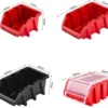 Unyqoos® Robuust en uitbreidbaar wandrek voor gereedschap met stapelboxen