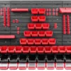 Unyqoos® Robuust en uitbreidbaar wandrek voor gereedschap met stapelboxen