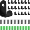 Unyqoos® Set van 20 zwarte mini-wandhaken voor veelzijdig gebruik in huis