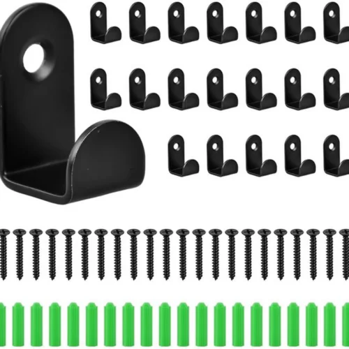 P-87213581376140-20260406120029.webp Unyqoos® Set van 20 zwarte mini-wandhaken voor veelzijdig gebruik in huis