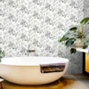 P-87213581455725-20260405113738.webp Unyqoos® Stijlvol zelfklevend bloemenbehang in grijs en wit voor interieurdecoratie 41 cm x 5 m