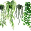 P-87213581716700-20260405141251.webp Unyqoos® Set van vier levensechte hangplanten met pot voor binnen en buiten