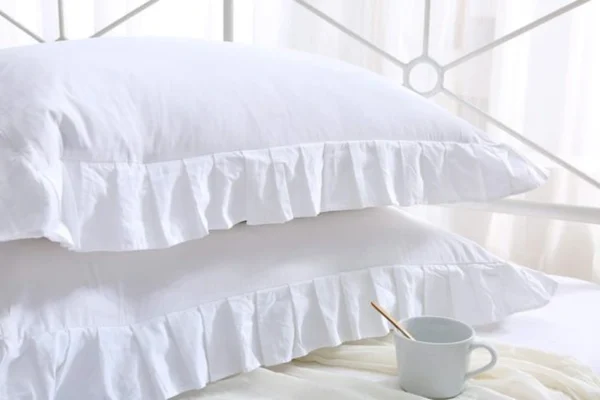 P-87213582025036-20260406111632.webp Unyqoos® Set van twee elegante katoenen kussenslopen met ruches 50 x 75 cm