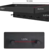 P-87213582334391-20260406082954.webp Unyqoos® Ruim en stevig zwart metalen sleutelrek met plank voor multifunctioneel gebruik