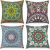 P-87213582401850-20260406112423.webp Unyqoos® Set van 4 Boheemse Kussenslopen 40x40 cm voor Binnen en Buiten Decoratie