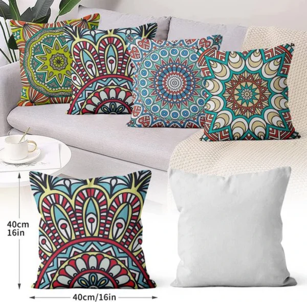 P-87213582401853-20260406112442.webp Unyqoos® Set van 4 Boheemse Kussenslopen 40x40 cm voor Binnen en Buiten Decoratie