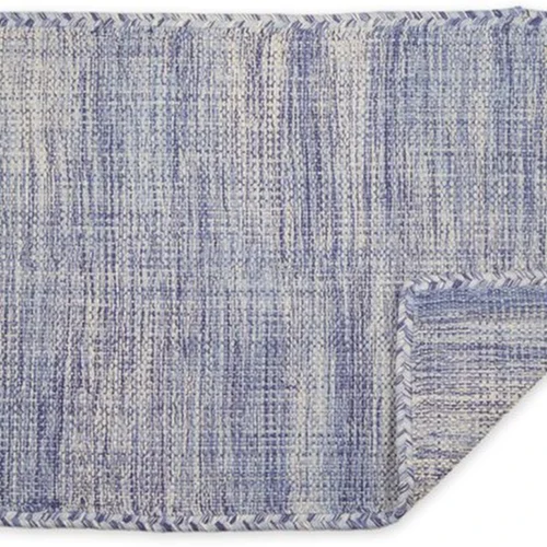Unyqoos® Handgeweven omkeerbaar katoenen tapijt in kleurrijk blauw voor elke ruimte