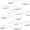 P-87213583169100-20260406081930.webp Unyqoos® Set van 6 zwevende transparante wandplanken voor diverse ruimtes
