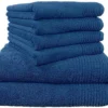P-87213583210820-20260405182202.webp Unyqoos® Zachte en luxe handdoekenset van hoogwaardig katoen in elegante blauwe kleur