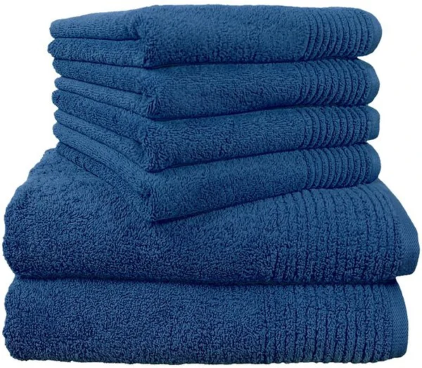 P-87213583210820-20260405182202.webp Unyqoos® Zachte en luxe handdoekenset van hoogwaardig katoen in elegante blauwe kleur