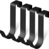 P-87213583331910-20260406120555.webp Unyqoos® Set van vier roestvrijstalen deurhaken voor efficiënte opbergruimte