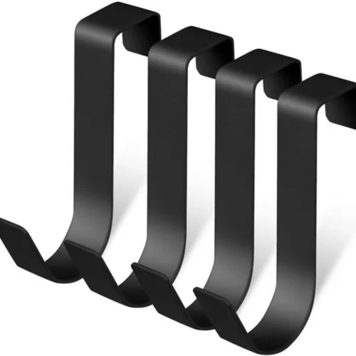 P-87213583331910-20260406120555.webp Unyqoos® Set van vier roestvrijstalen deurhaken voor efficiënte opbergruimte