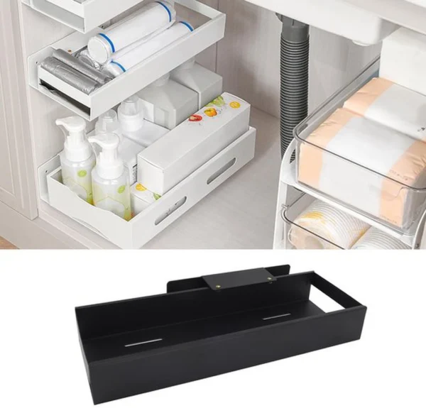 Unyqoos® Uittrekbare kastorganizer met schuifladen voor optimale opbergruimte in huis