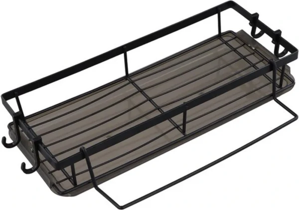 Unyqoos® Handige keukenorganizer met afneembare lekbak en haken voor optimaal gebruik