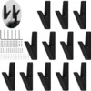 P-87213584062155-20260406120927.webp Unyqoos® Mat Zwarte Kledinghaken Set van 12 voor Moderne Interieurinrichting