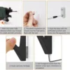 P-87213584062156-20260406120936.webp Unyqoos® Mat Zwarte Kledinghaken Set van 12 voor Moderne Interieurinrichting