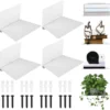 P-87213584173580-20260406083436.webp Unyqoos® Set van 4 zwevende wandplanken voor stijlvolle boekopslag en decoratie