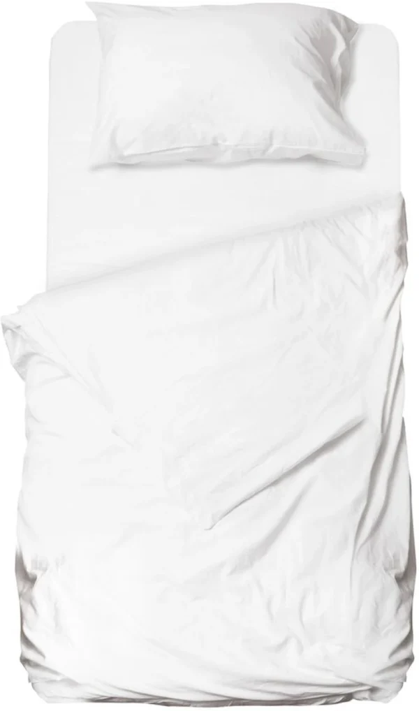 Unyqoos® Complete set van beddengoed in wit microfiber voor comfort en stijl