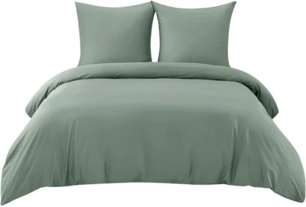 P-87213584421520-20260405105332.webp Unyqoos® Zachte katoenen beddengoedset 155 x 220 cm met kussenslopen en ritssluiting