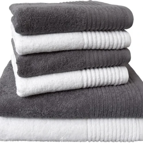 Unyqoos® Luxe 6-delige handdoekenset van zacht katoen voor ultiem comfort