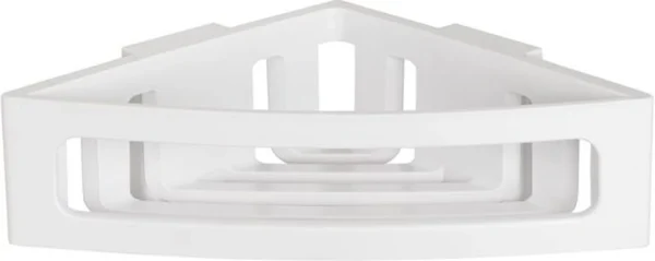 Unyqoos® Ruime hoekplank voor badkamer zonder boren met diepe mand en afvoer