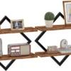 P-87213585152387-20260406082441.webp Unyqoos® Set van twee elegante wandrekken met ruitvormig design voor elke kamer