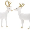 Unyqoos® Elegante set van twee rendierfiguren voor sfeervolle kerstdecoratie