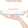 P-87213585304461-20260406103012.webp Unyqoos® Set van twee draaiplateaus voor keuken en koelkast met antislip en 360 graden rotatie