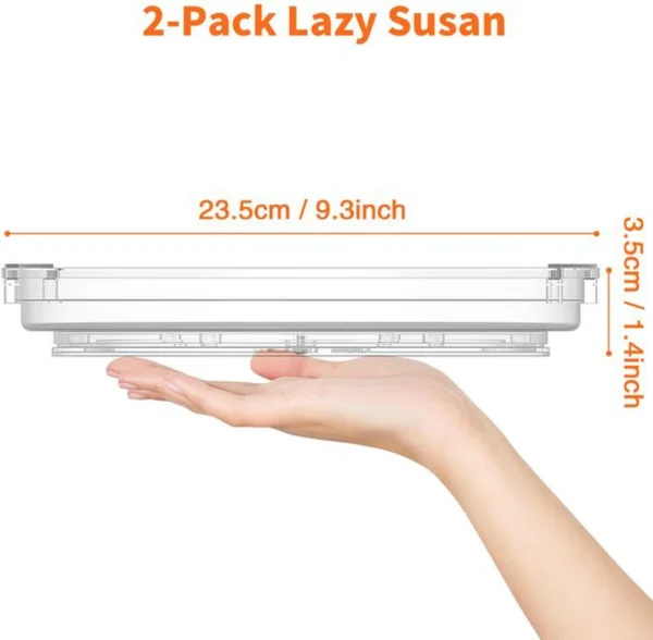 P-87213585304461-20260406103012.webp Unyqoos® Set van twee draaiplateaus voor keuken en koelkast met antislip en 360 graden rotatie