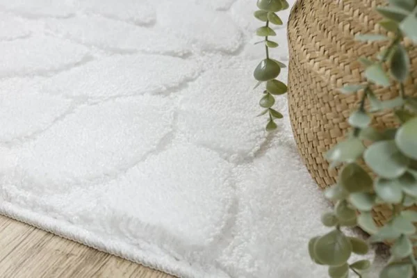 P-87213585415345-20260405135812.webp Unyqoos® Zachte en Antislip Badmat met Stenenmotief voor Vloerverwarming