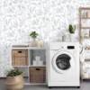 Unyqoos® Waterdicht zelfklevend bloemenbehang voor interieurdecoratie van 44 x 300 cm