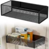 Unyqoos® Zwart magnetisch kruidenrek voor efficiënte keukenorganisatie en opbergruimte