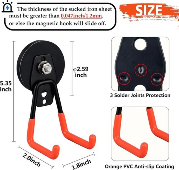 P-87213585772671-20260406121232.webp Unyqoos® Sterke magnetische haken voor veelzijdige opslag in huis en werkplaats