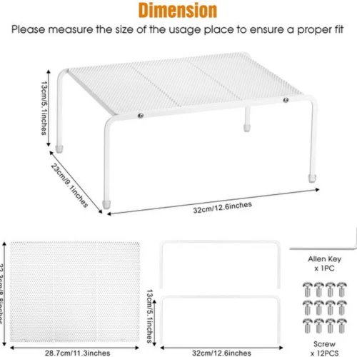 Unyqoos® Metalen keukenorganizer set van 3 stuks voor efficiënt opbergen en indelen